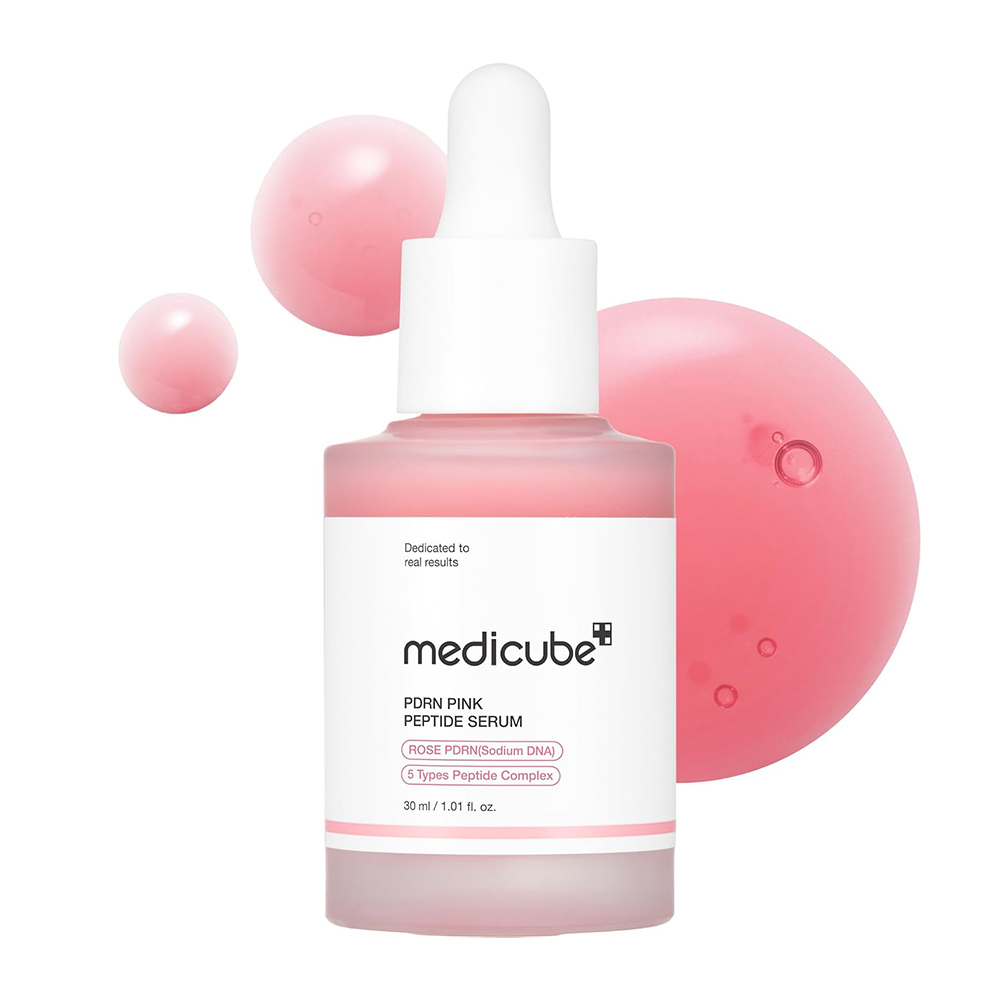 سرم-صورتی-روشن-کننده-پپتاید-و-PDRN-مدی-کیوب-Medicube-PDRN-Pink-Peptide-Serum