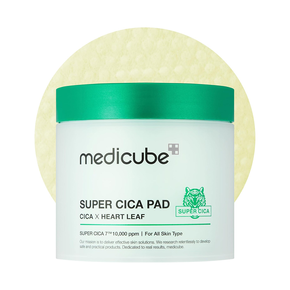 پد-تونر-سوپر-سیکا-مدی-کیوب-لایه-بردار-و-تسکین-دهنده-پوست-Medicube-Super-Cica-Toner-Pad