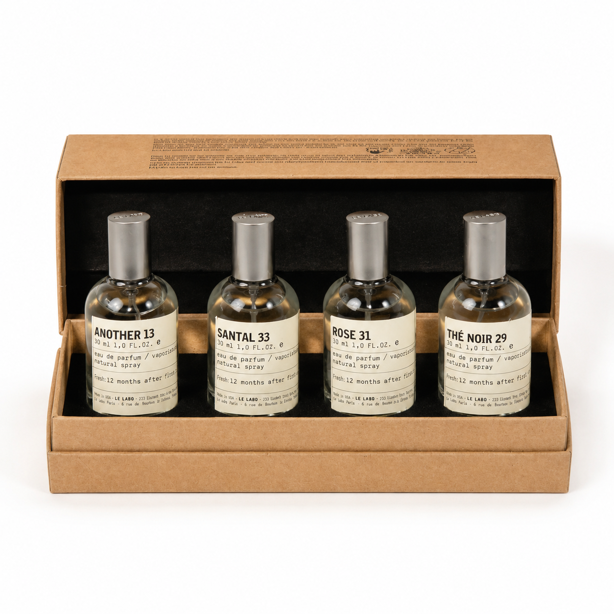 30d0773a-a934-46a3-abd6-57685f677560 ست ۴ عددی عطر له لابو (Le Labo) مدل Discovery Set – شامل Another 13، Santal 33، Rose 31 و Thé Noir 29 - Image 1