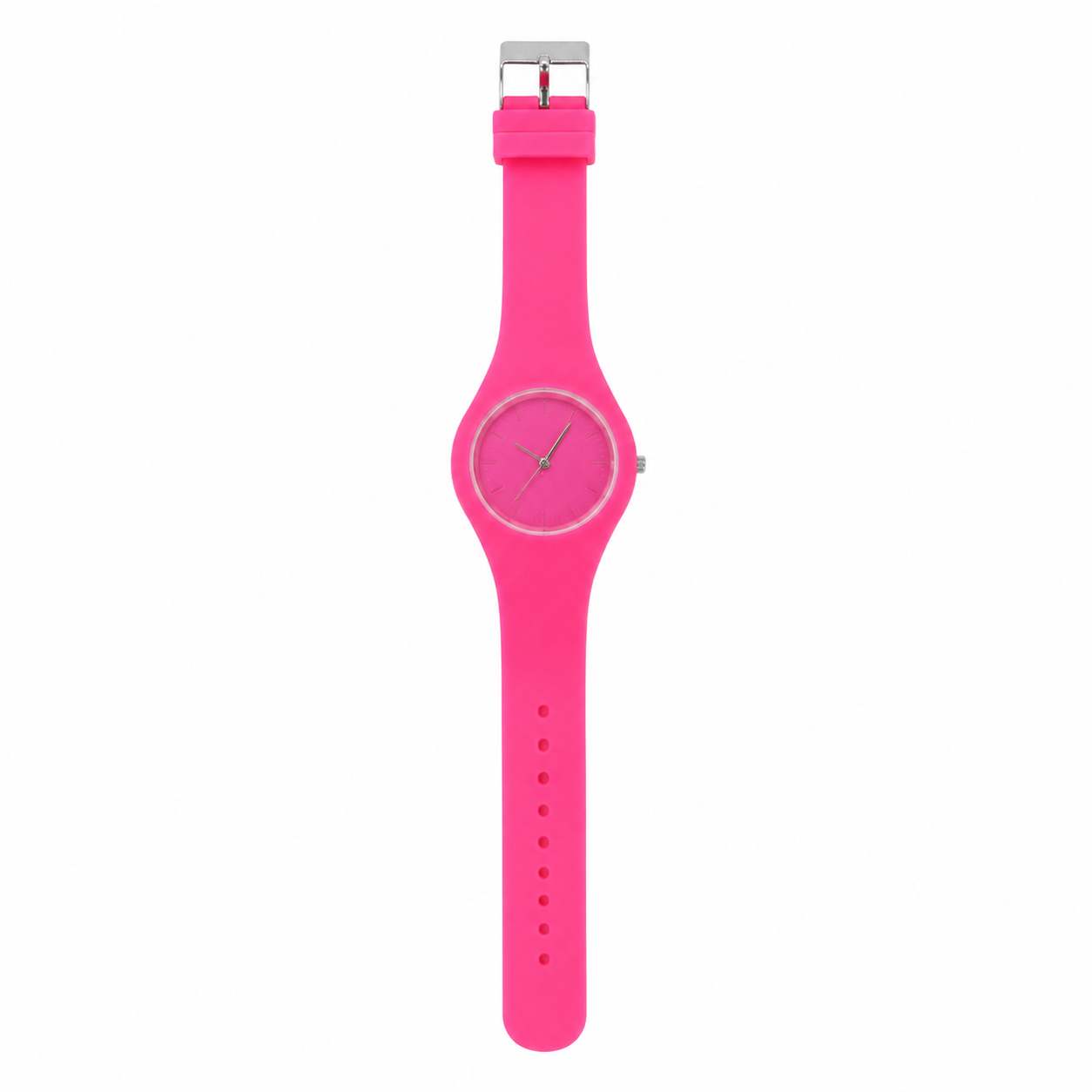 4 ساعت مچی عقربهای آیس واچ (Ice-Watch)مدل مینیمال رنگ صورتی نئون - Image 1