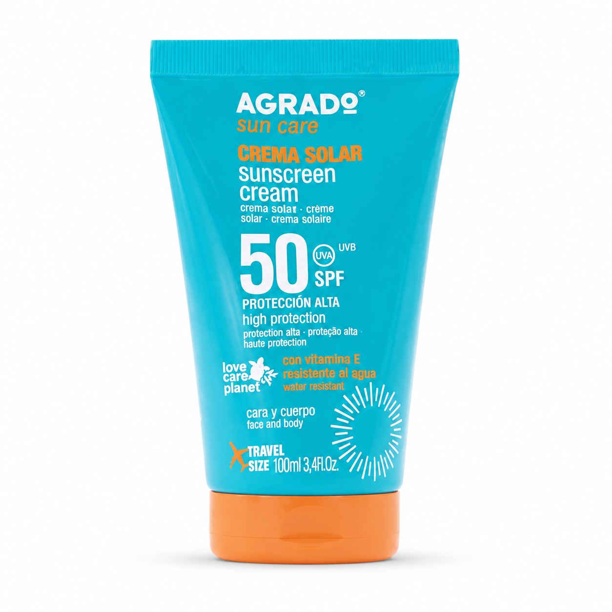 4fa5d4c5-bea7-4b9d-876a-3355b9e28100 کرم ضد آفتاب مسافرتی آگرادو SPF 50(میل100) - Image 1