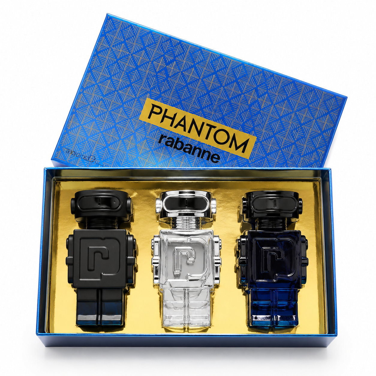 bcddbaf4-4f0d-403e-a24a-5854f14d3a77 ست ۳ عددی عطر مردانه پاکورابان (Rabanne) مدل فانتوم (Phantom) – پک هدیه کلکسیونی رباتیک - Image 1