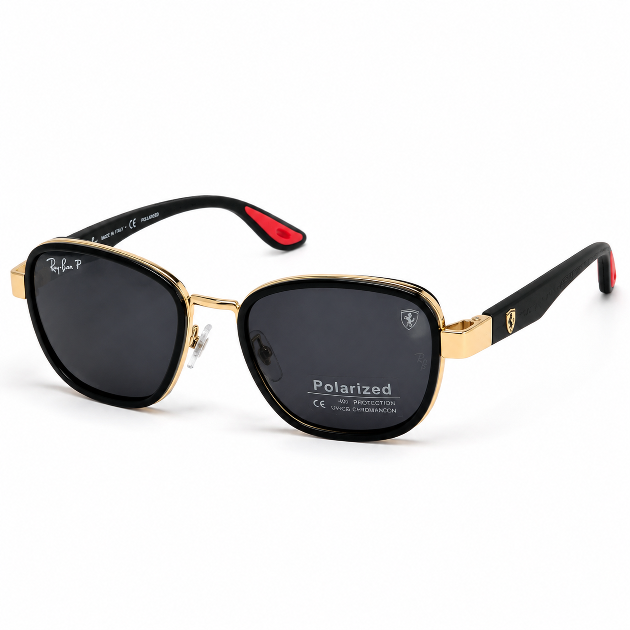 c113a416-94fe-4f29-8ba1-0169ada07b0e عینک آفتابی ریبن (Ray-Ban) مدلRB3674 لوکس با فریم طلایی و لنز پولاریزه - Image 1
