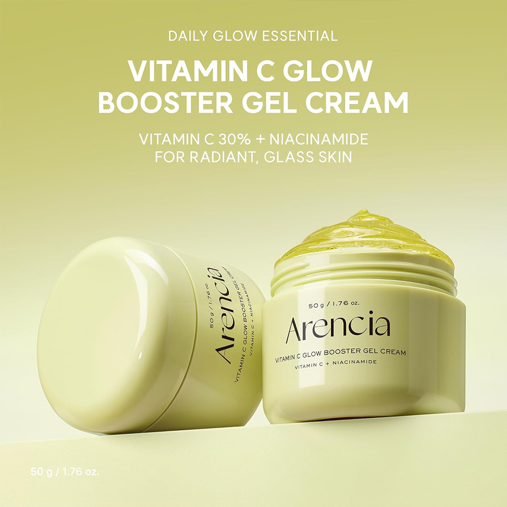 ژل-کرم-بوستر-شات-ویتامین-سی-آرنسیا-آبرسان-و-روشن-کننده-قوی-تیرگی-ها-Arencia-Vitamin-C-Glow-Booster-Gel-Cream-1 کرم ژل بوستر درخشش ویتامین C آرنسیا(x) - Image 1