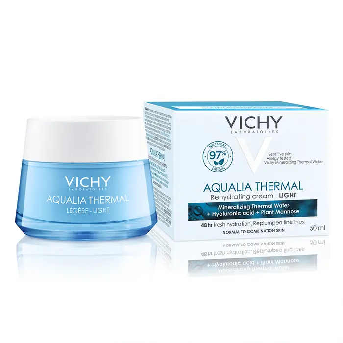 کرم-آبرسان-Vichy-آکوالیا-ترمال-لایت-مرطوب_کننده-48-ساعته-1-1 کرم آبرسان سبک آکوالیا ترمال ویشی - Image 1